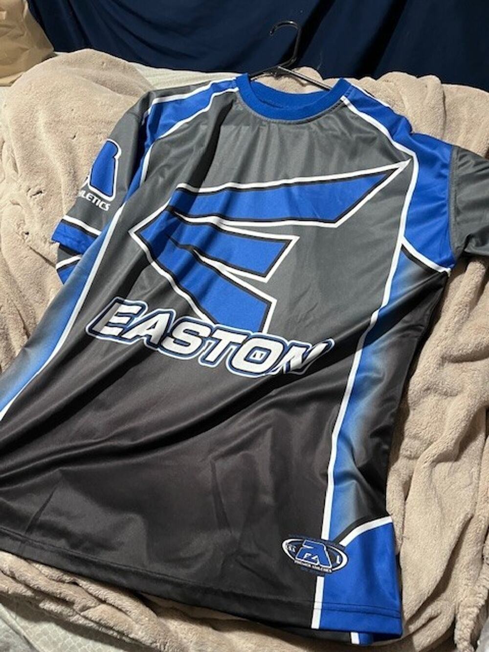 EASTON SHORT SLEEVE SPORTS JERSEY BLUE (L) A2070